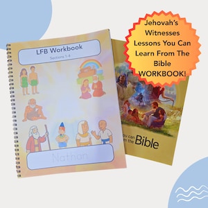 JW Kids Printable Workbook Learn From The Bible | Lessons 1-22 | Activity Book for Ages 4–8 | Family Worship | Instant JPG Download | LFB