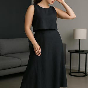 High Waist Linen Maxi Skirt for Women, A-Line Long Skirt, Flowy Bias Cut Skirt, Summer Linen Dress, Minimal Women Clothing, Capsule Wardrobe