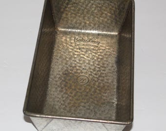 Vintage Bake King Loaf Pan No. 22 Baking Pan Retro Kitchen USA Folded Ends
