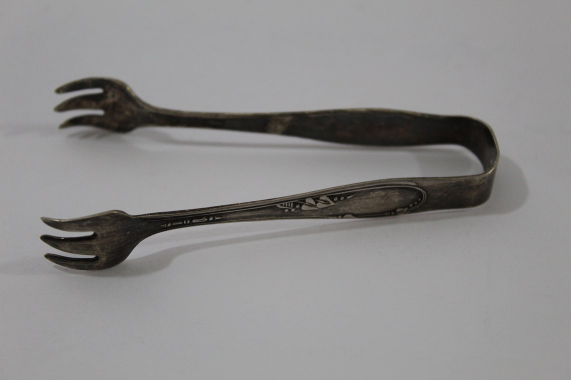 Vintage Claw Silverplate Tongs Serving Tongs Utensil Etsy