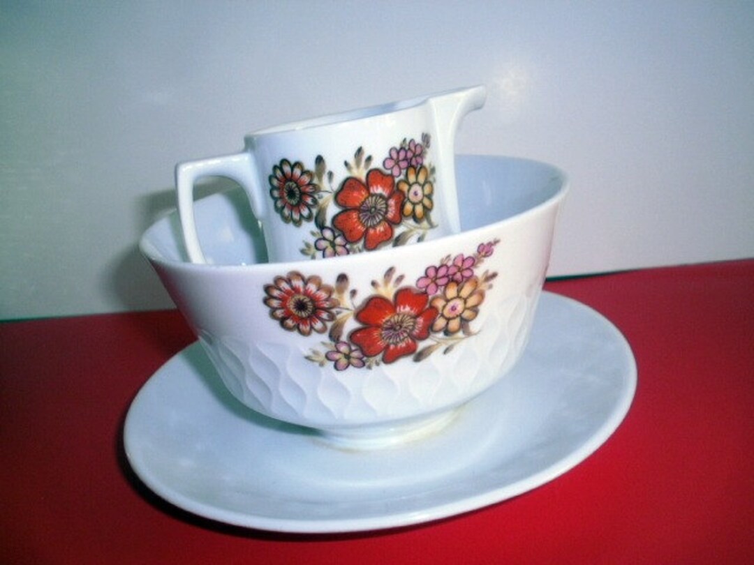 Schirnding Bavarian Cream and Sugar Bowl Set Made in Germany Etsy