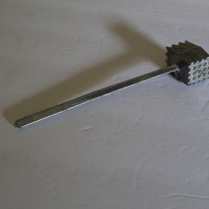 Vintage Cast Aluminum Meat Tenderizer Hammer Mallet