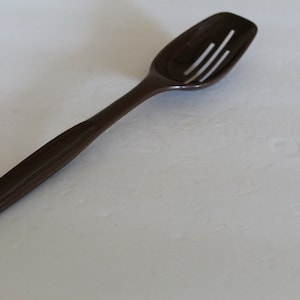Foley Brown Nylon Slotted Spoon, Vintage Foley