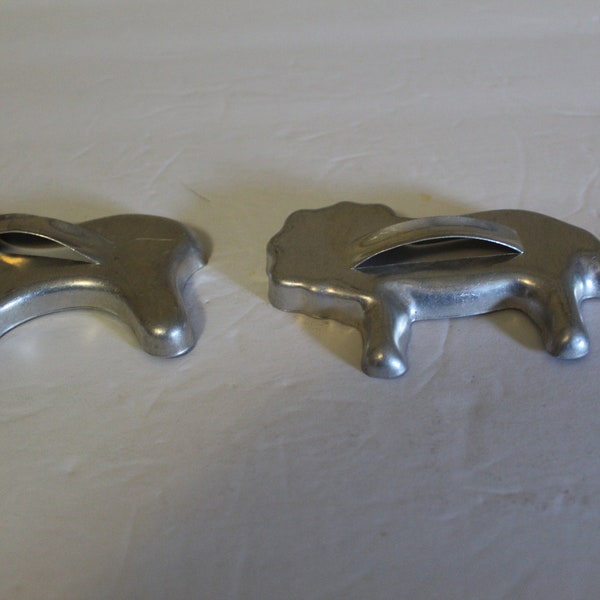 2 Animal Cracker Cookie Aluminum Cookie Cutters Horse Lion Shapes