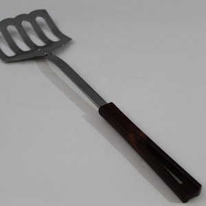 Vintage Stanhome Stainless Slotted Spatula Turner Flipper, 13&quot; Kitchen Utensil