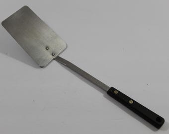Vintage Ekco Forge USA Spatula Flipper Turner, Solid Long Spatula Utensil