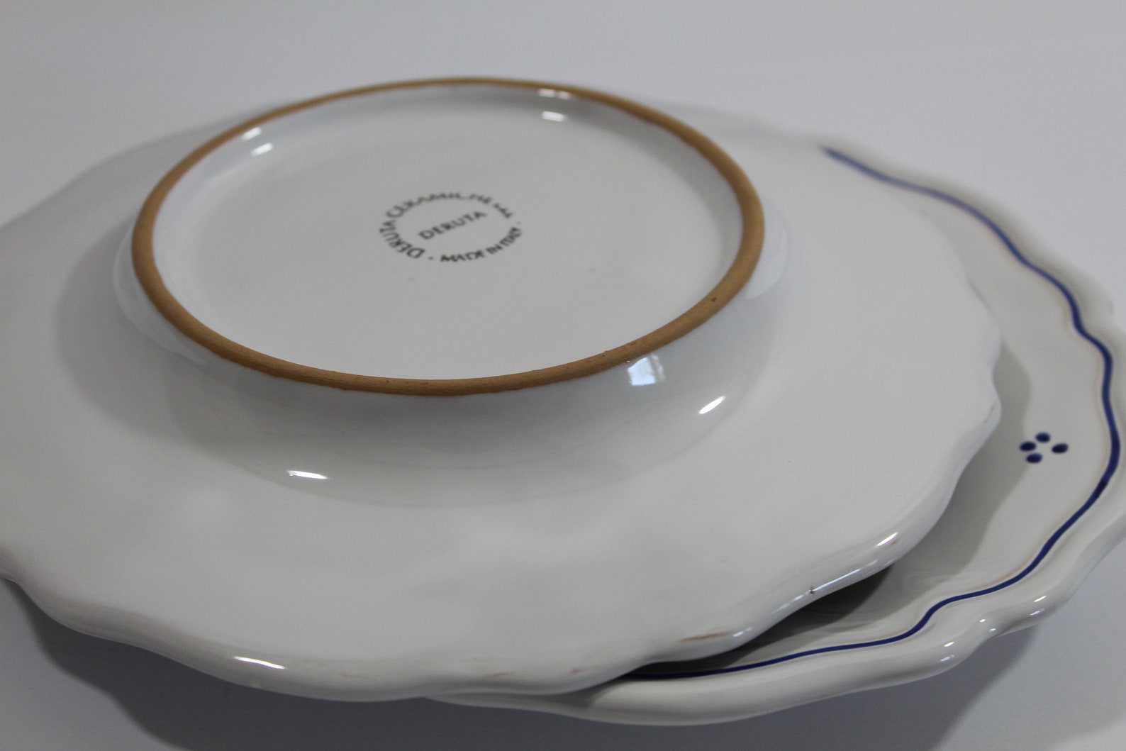 2 Deruta Ceramiche Rooster Salad Dessert Plates Made in Etsy