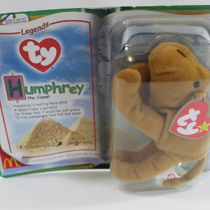 Humphrey the Camel Retired TY Teenie Beanie, 2000 McDonald TY Teenie Beanie Babies, Number 10 Legends Baby