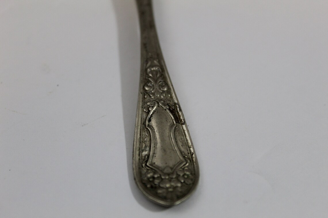 Antique Rogers Nickel Silver Twisted Handled Butter Knife Etsy
