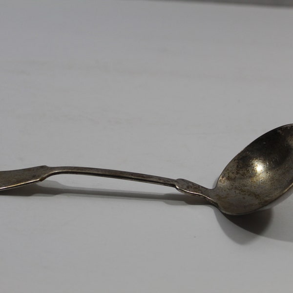 Vintage Gravy Ladle, Bailey Banks and Biddle Co Fine Silver Plate Old Shabby Gravy Ladle