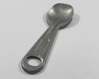 Vintage Ice Cream Short'ning Scoop, Aluminum Scooper Paddle Spoon