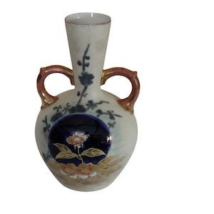 RH Robert Hanke Austria Cobalt Blue Vase Antique Art Nouveau Style