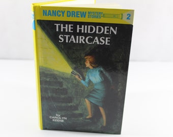 1987 The Hidden Staircase by Carolyn Keene, Nancy Drew Mystery Stories #2 Hardcover Book