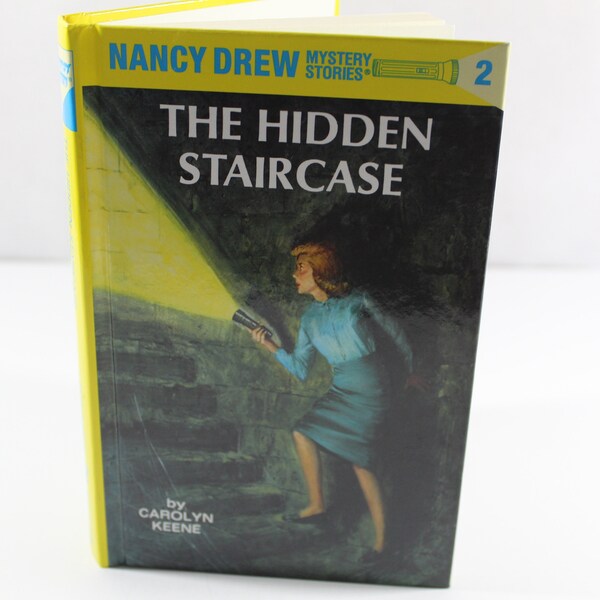 1987 The Hidden Staircase by Carolyn Keene, Nancy Drew Mystery Stories #2 Hardcover Book