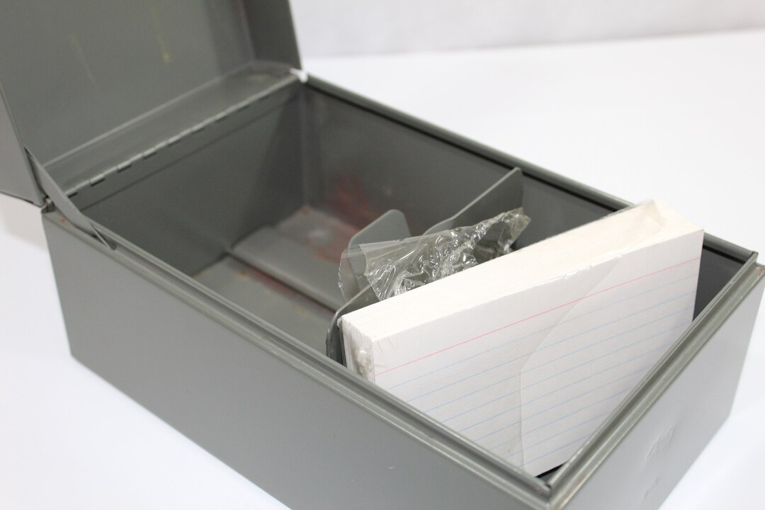 Pendaflex Index Card File Box, 1000-Card Capacity, Black Agate (94 BLA