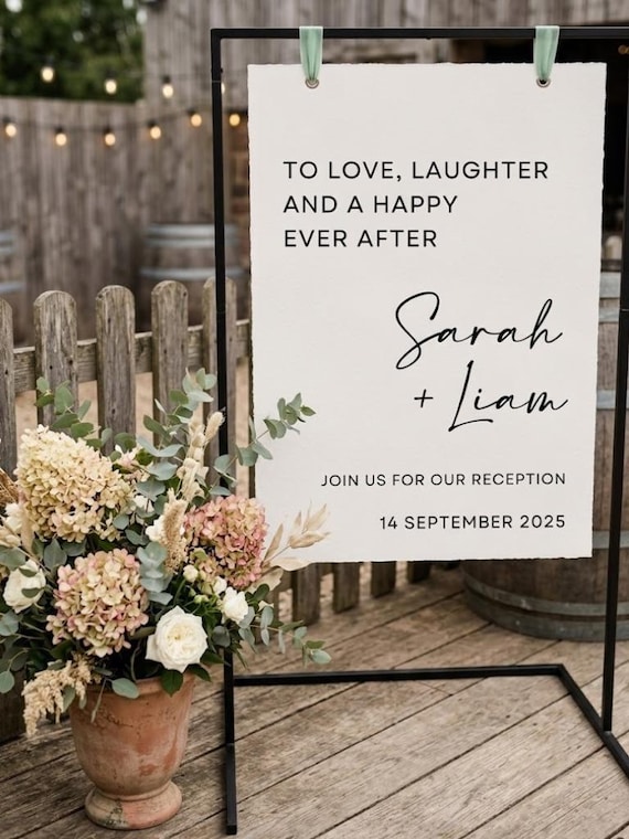 Custom Printed Sign – A1 5mm Foamex Board, Personalised Event, Wedding, Birthday, Babyshower, etc