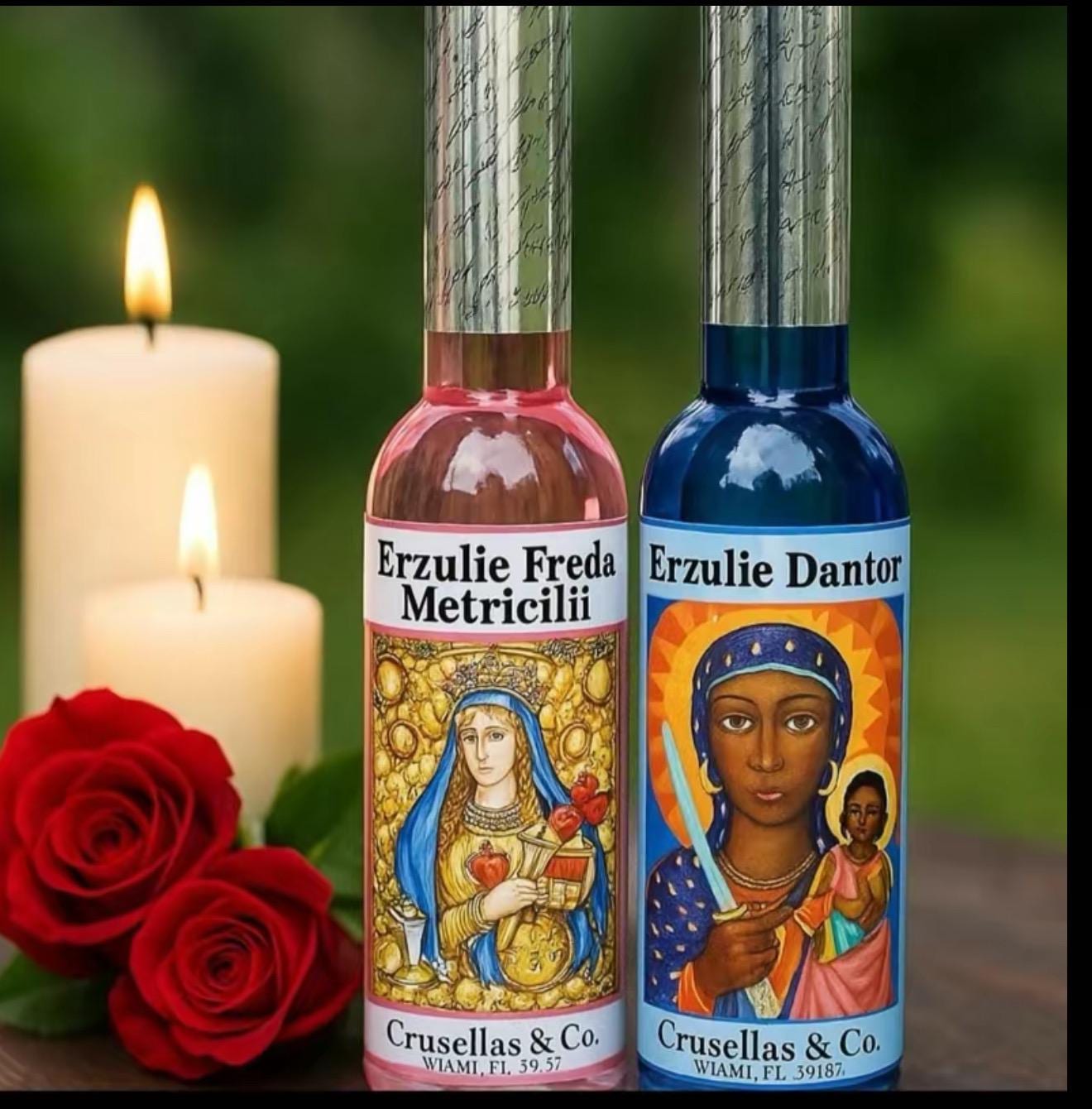 Erzulie Freda AND Erzulie Dantor Spiritual Cologne Duo – Haitian