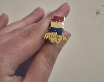 Pin vintage del estado de Mississippi
