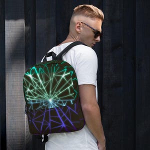Gay Male Pride Flag Backpack (Cool Tones Design)