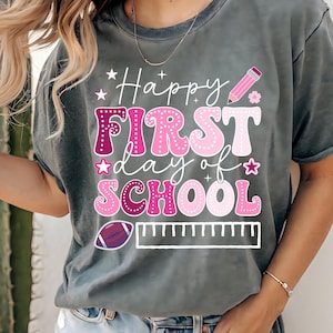 Coquette First Day of School PNG, Back to School Shirt Png for Girls, Preppy Teacher Png, Cute School Sign Digital Download
