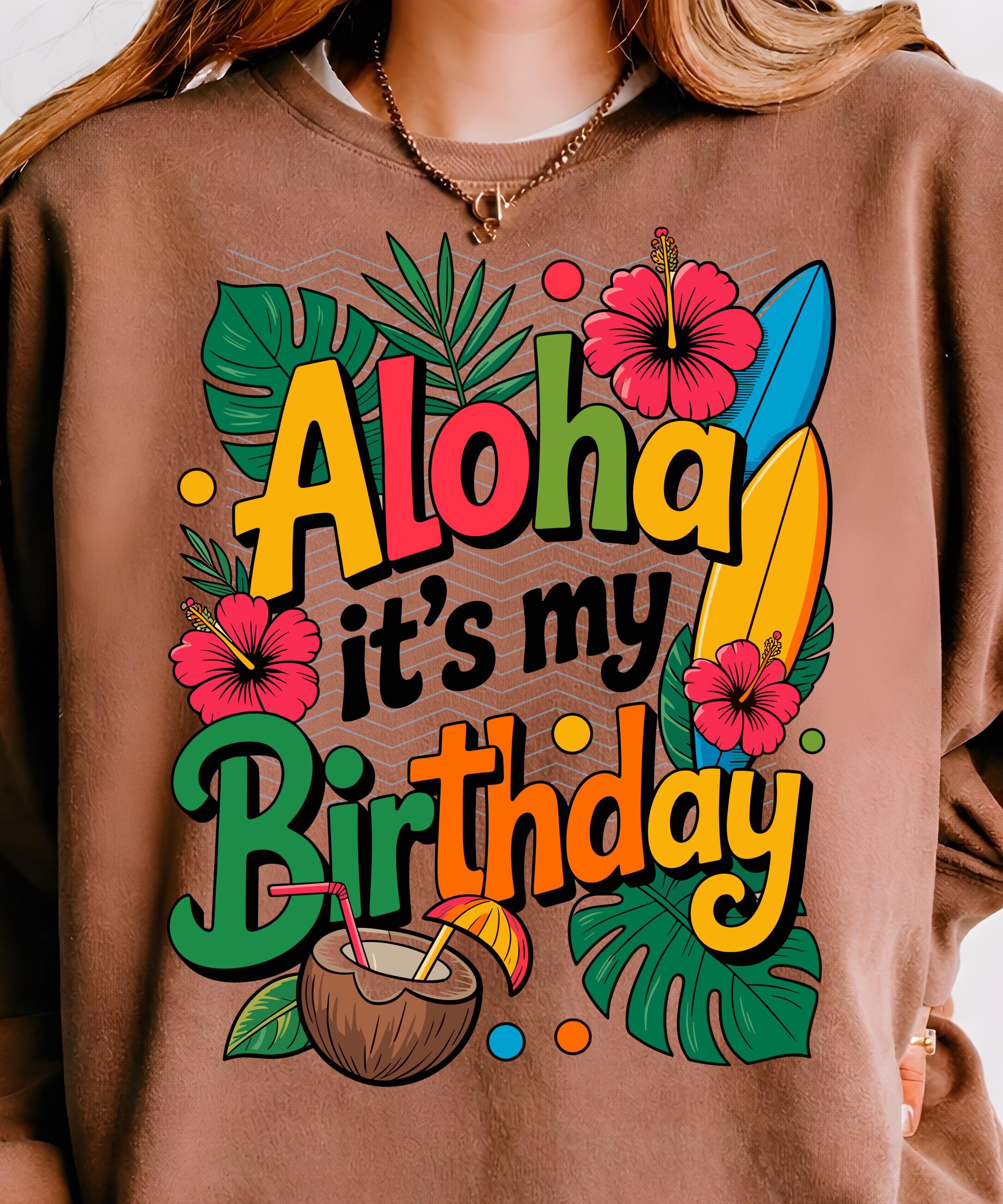 Aloha Its My Birthday Svg - Etsy