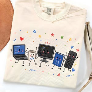 Illustrations PNG en informatique : éléments graphiques mignons sur le thème du codage, de la programmation, de l’enseignement et des sciences (téléchargement numérique)