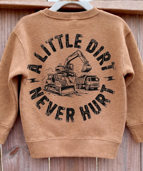 A Little Dirt Never Hurt PNG SVG PNG, Monster Truck svg Design for Kids, Boys Adventure Graphic Tee Sublimation File