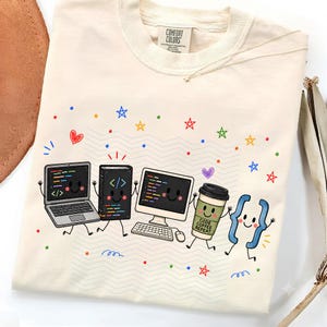 Computer Science Doodle PNG: Cute Coding Tech Elements Design png Programmer Teacher Classroom STEM Theme (Digital Download)