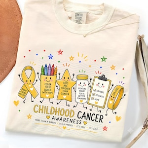 Childhood Cancer Awareness Doodle PNG: Gold Ribbon Pediatric Cancer Awareness Childhood Cancer Support Warrior PNG (Digital Download) image 1