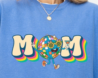 Comfort Colors Retro Disco Mom Shirt: Groovy 70s Tee