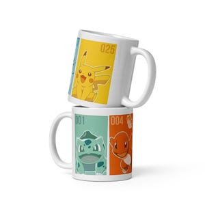 White glossy mug inspired in Vintage Creatures | Anime Creatures Coffee Cup 11oz Gift