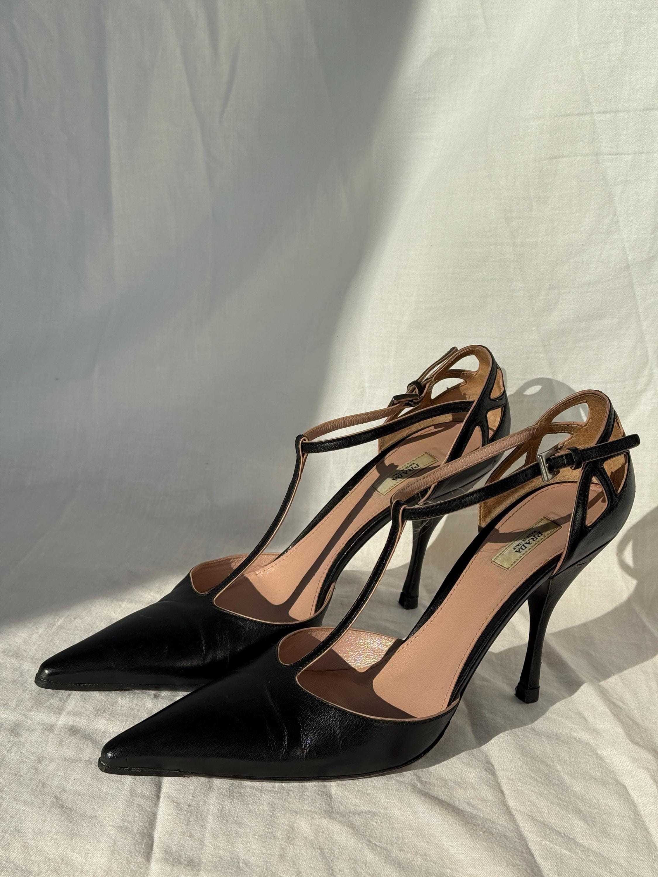 Prada T Strap Shoes - Etsy