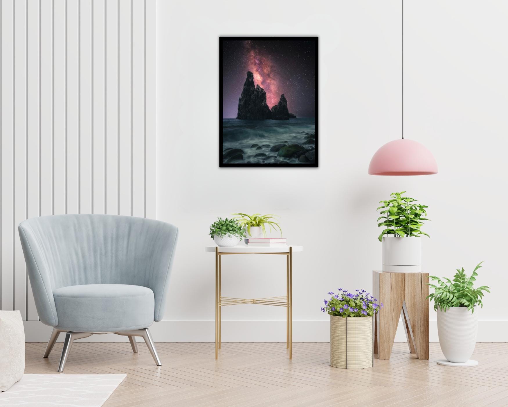 Milky Way Wall Art in Gold Foil