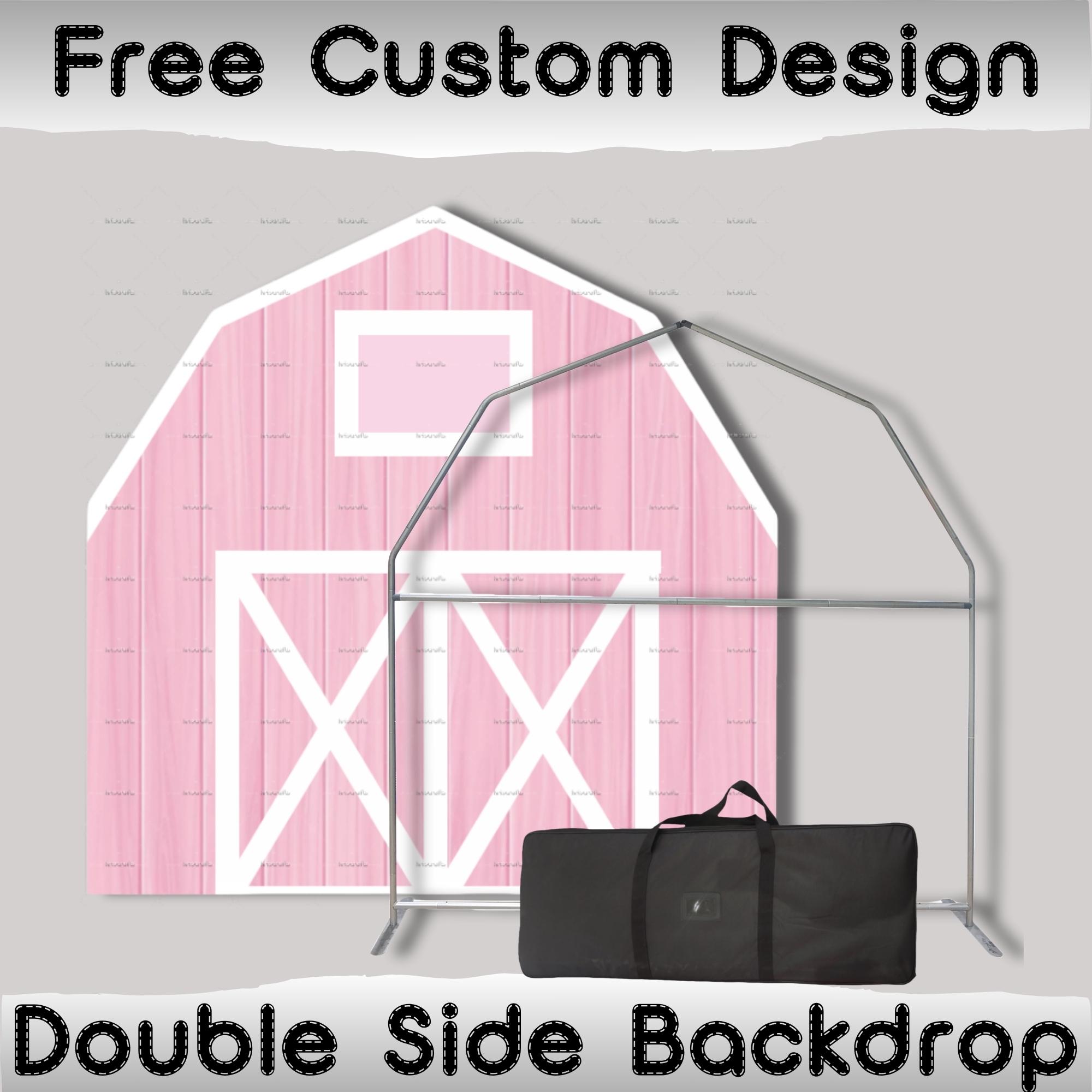 Barn Backdrop Arch Stand | Barn Backdrop Stand House Frame | Kids Birthday Baby Shower Party Photo Booth Decoration Farm Circus Backdrop