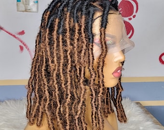 Full lace fauxlocs wig,dreadlocks wig full lace wig goddess locs soft dreads distressed locs braided wig cornrow wig passion twists