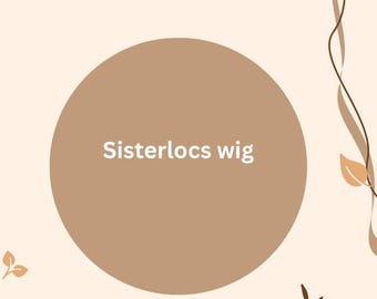 Peluca Sisterlocks de cabello humano