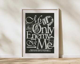 Dark Statement Poster – Mentale Gesundheit Fine Art Print