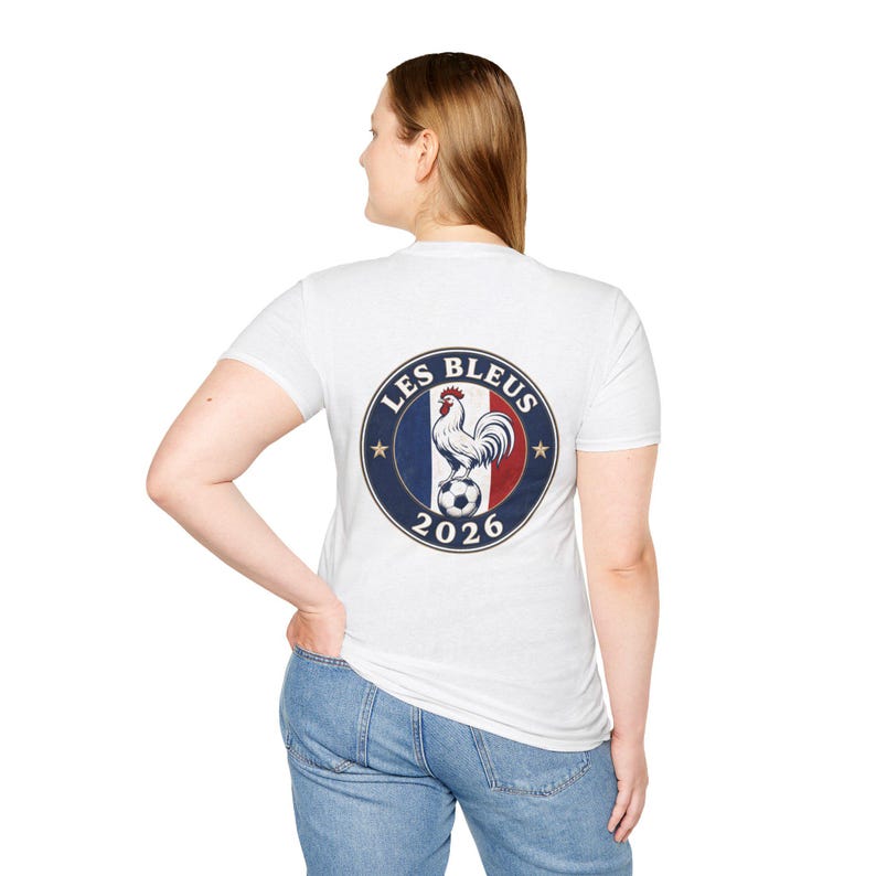 Partido de la Copa Mundial 2026 - Camiseta con escudo del gallo de Francia / Allez Les Bleus Soccer France imagen 9