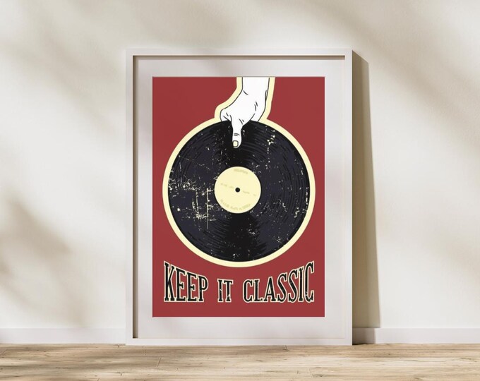 Reggae Revolution Vinyl Record Poster: Jamaican Music Art Print