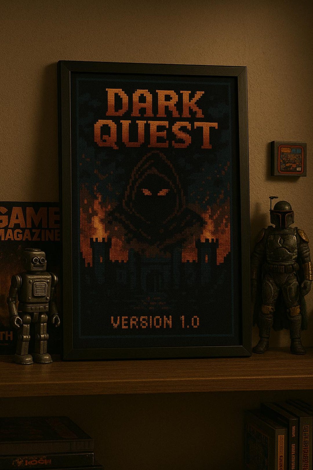 Retro Game Poster – Pixel Art Wall Print – Vintage Gaming Decor – Gift ...
