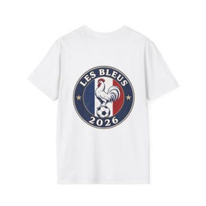 Partido de la Copa Mundial 2026 - Camiseta con escudo del gallo de Francia / Allez Les Bleus Soccer France imagen 7