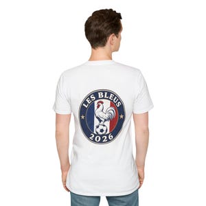 Partido de la Copa Mundial 2026 - Camiseta con escudo del gallo de Francia / Allez Les Bleus Soccer France imagen 2
