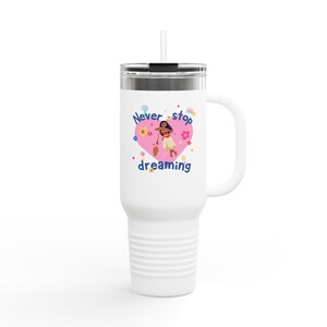 Dreamy Insulated Travel Mug, 40oz - Perfect for Coffee Lovers, Outdoor Adventures, and Motivational Gifts, Stay Hydrated!