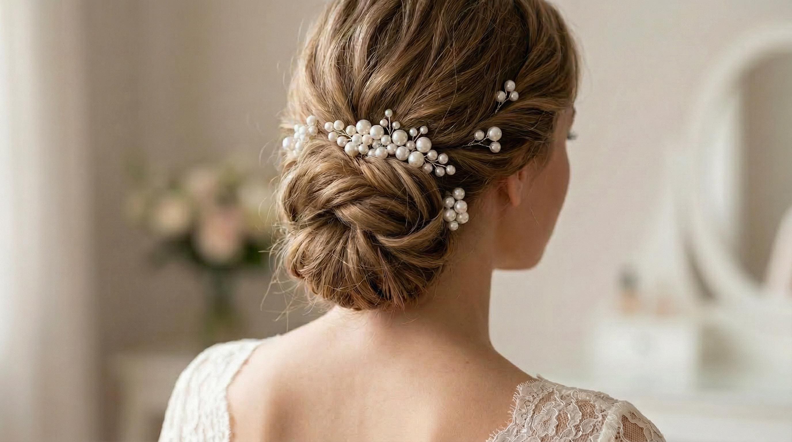 Unicra pettine per capelli da sposa d'argento strass Pezzo di capelli da sposa Accessori per capelli di cristallo per donne e ragazze