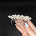 Handmade Pearl Bridal Hair Comb: Wedding Hair Accessory