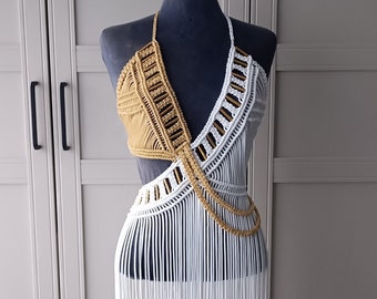 Resort Macrame Dress STAR, Festival clothing, Resort fashion, Beach wedding