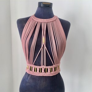 Macrame top - Sleeveless Top - Boho Chic - Hippie - Bridal - Beach wedding - Festival fashion