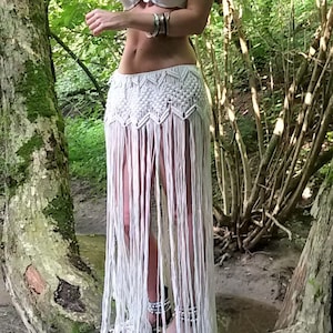 Macrame skirt, Beach skirt, Macrame fringe skirt, Tassel skirt belt, Belly dancer skirt, Beach Wedding, Christmas gift
