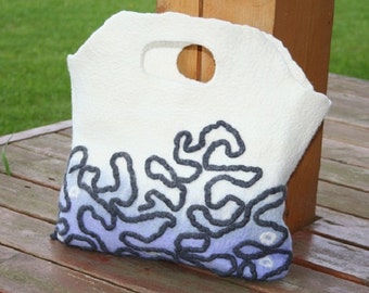 PDF tutorial    Wet Felted Bag (Purse)     in English