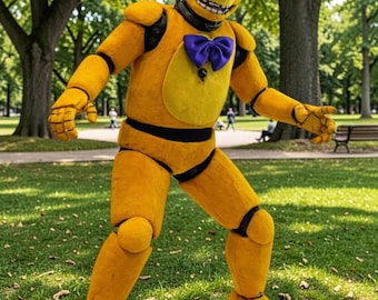 Yellow Rabbit Cosplay Costume Spring Bonnie FNAF